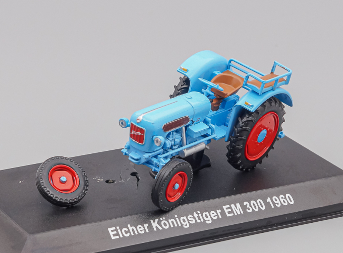 (Уценка!) EICHER Konigstiger Em300 Tractor 1960 - Con Vetrina - With Showcase, light blue