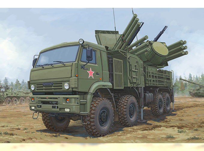 Сборная модель ЗРК Russian 72V6E4 Combat Vehicle of 96K6 Pantsir -S1 ADMGS