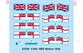 Сборная модель Корабль HMS Nelson 1944