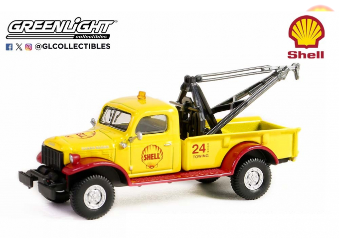 DODGE Power Wagon эвакуатор "Shell Oil" (1949), Yellow/Red