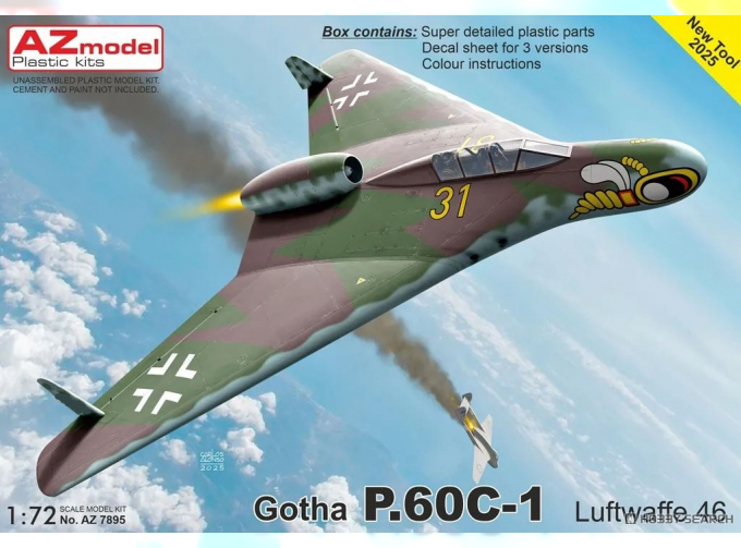 Сборная модель Gotha P.60C-1 Luftwaffe 46