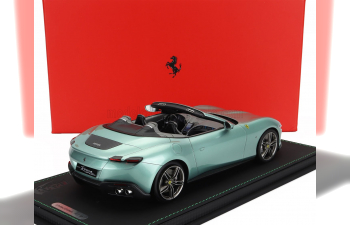 FERRARI Roma Spider Open 2020 - Con Vetrina - With Showcase, Verde Tevere - Green Met