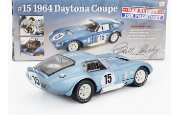AC COBRA Shelby Cobra Daytona Coupe 4.7l V8 Team Shelby American Inc. №15 12h Reims (1964) Dan Gurney - Bob Bondurant, Blue White