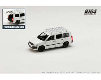 Toyota PROBOX Customized ver. with roof carrier, white
