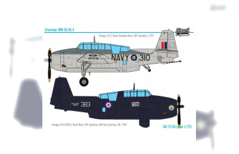 Сборная модель Grumman TBM-3S/ Avenger AS.4