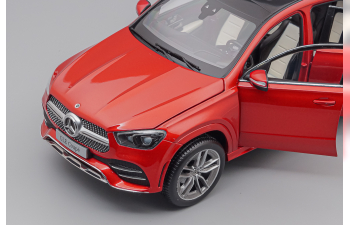 MERCEDES-BENZ GLE Coupe AMG Style 2020 C167, red metallic