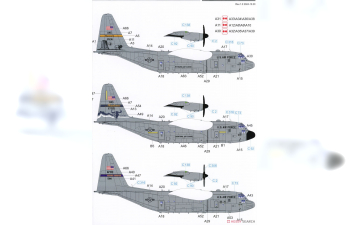 Сборная модель aмериканский военный самолёт Lockheed C-130 Hercules (2 в 1)