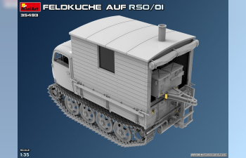 Сборная модель STEYR Rso/01 гусеничный с немецкой полевой кухней времён Второй мировой войны