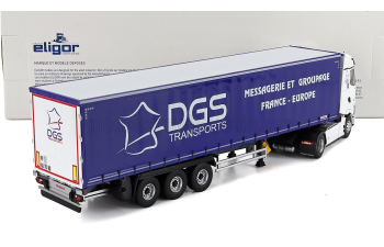 RENAULT T-line High Truck Telonato Dgs Transports (2023), White Blue