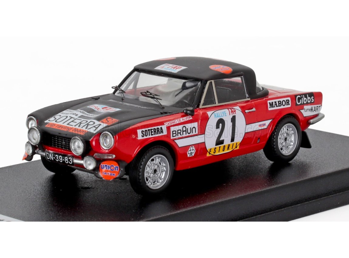 FIAT 124 Sport Spider 1600 (night Version) №21 Rally Tap (1973) Giovanni Salvi - Luigi Valle, Black Red