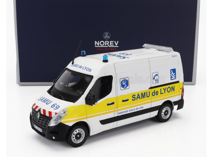 RENAULT Master Van Samu De Lyon Ambulance (2014), White Yellow