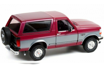 FORD Bronco XLT 1996, бордовый с серебристым