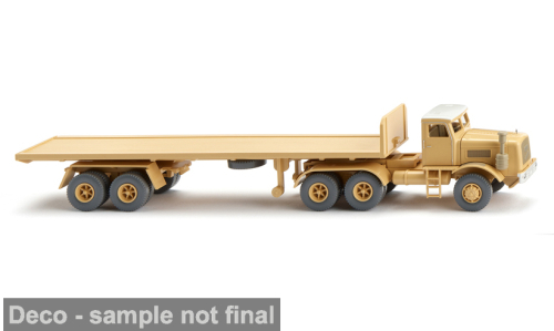 Kaelble грузовик с полуприцепом (1962), бежевый