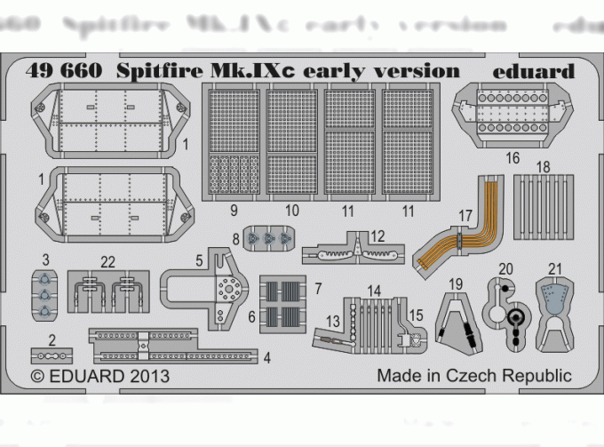 Фототравление Spitfire Mk. IXc early version