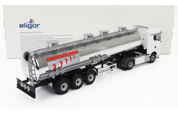 MAN Tgx 18.580 Tanker Truck Perguilehem Transports (2021), White Chrome