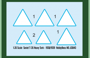 Сборная модель Танк Soviet T-35 Heavy Tank - 1938/1939