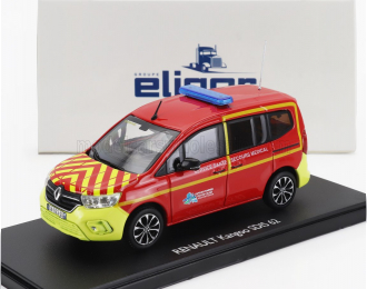 RENAULT Kangoo Sdis 62 Service Sante Secours Medical Sapeurs Pompiers (2020), Red Yellow