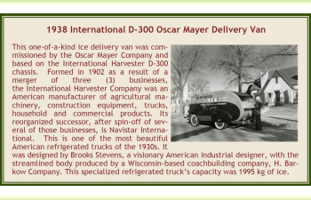 International D-300 Oscar Mayer ice delivery van (open rear door) - 1938