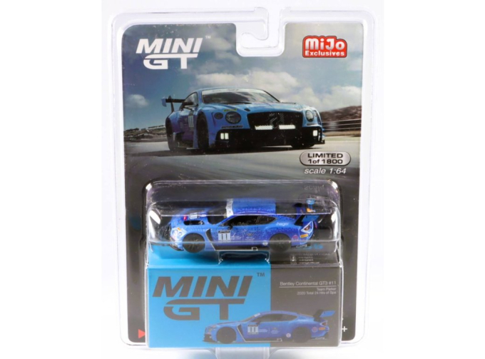 BENTLEY Continental GT3 #11 RHD Team Parker Total 24 Hrs of Spa (2020), blue