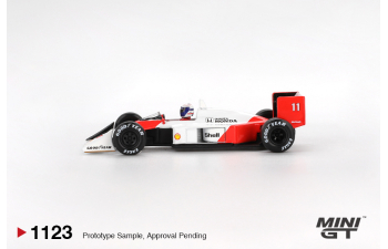 McLAREN MP4/4 #11 Alain Prost Japanese Grand Prix 2nd Place (1988), white / red
