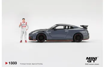 NISSAN GTR R35 Nismo Tsukuba Production Car Lap Record with Matsuda Figure Tssugio Matsuda (2024), blue