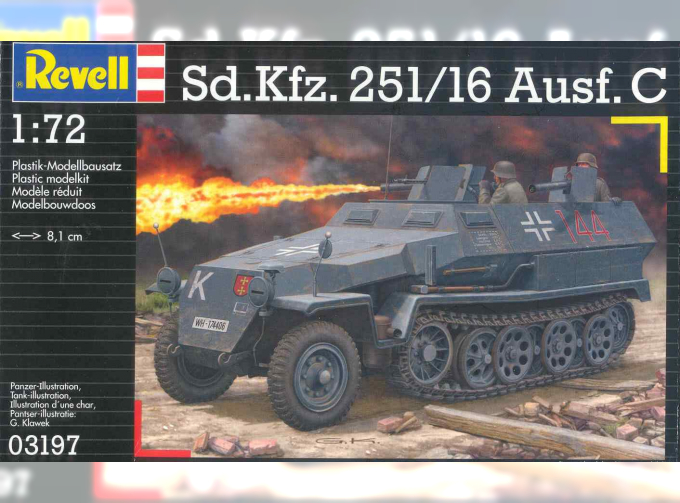 Сборная модель Немецкий БТР Sd.Kfz.251/16 Ausf.C с огнеметами