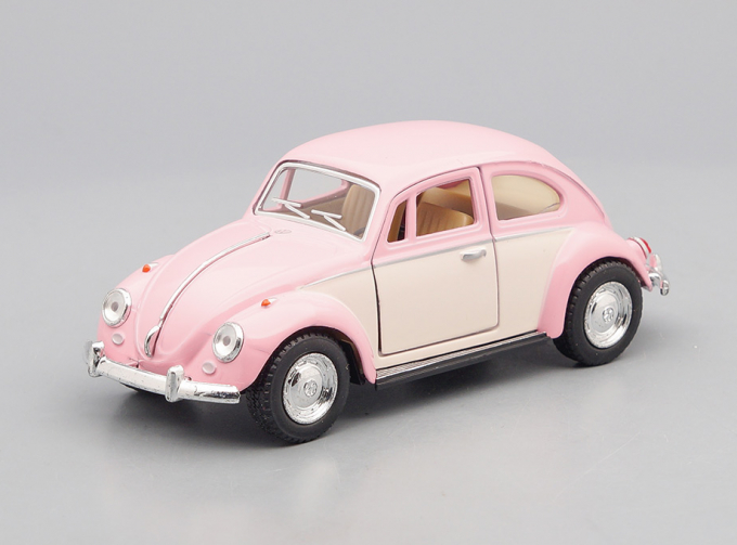 VOLKSWAGEN Classical Beetle (1967), pink / white