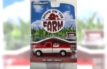 FORD F-250 XLT пикап с топливной цистерной (1991), Red/White