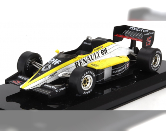 RENAULT F1 Re60 №15 Season (1985) Patrick Tambay - Con Vetrina - With Showcase, Black Yellow White