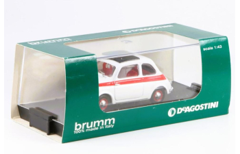 FIAT 500 Sport Tetto Apribile (1959), white/red