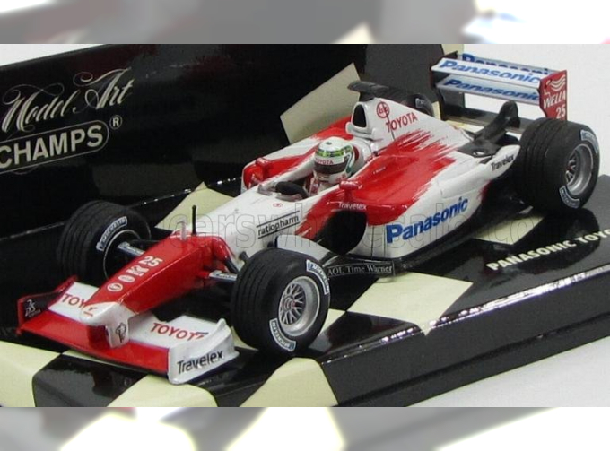 TOYOTA F1 Tf102 Panasonic N 25 Season 2002 A.mcnish, White Red