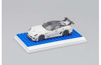 Бокс белый подиум + LEGO синий