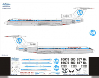 Декаль для тушка-154М (ВладивостокАвиа classic)