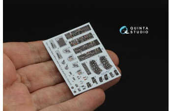 3D Декаль интерьера кабины TF-9J/F9F-8T Twin Cougar/Twogar (Kitty Hawk)