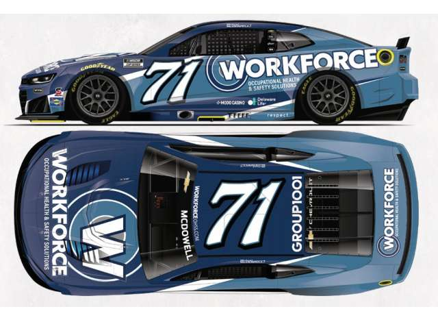 CHEVROLET ZL1 #71 Michael McDowell *Workforce*, blue 2026