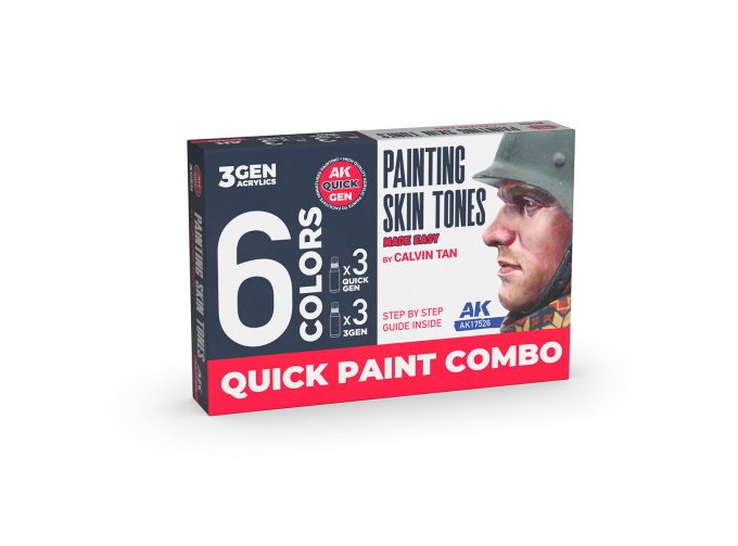 Набор красок для окрашивания тонов кожи / PAINTING SKIN TONES >> MADE EASY << BY CALVIN TAN