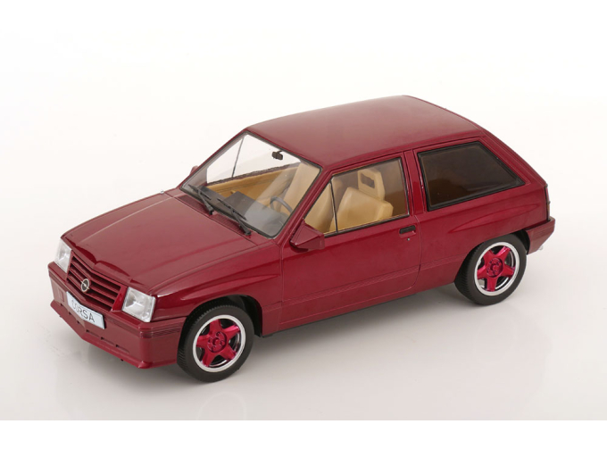 OPEL Corsa A Custom (1983), dark red