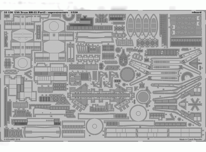 Фототравление для USS Texas pt. 3 superstructure