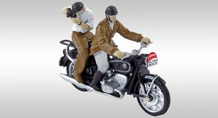 BMW R60 мотоциклист с фотографом Tour de France (1959), black