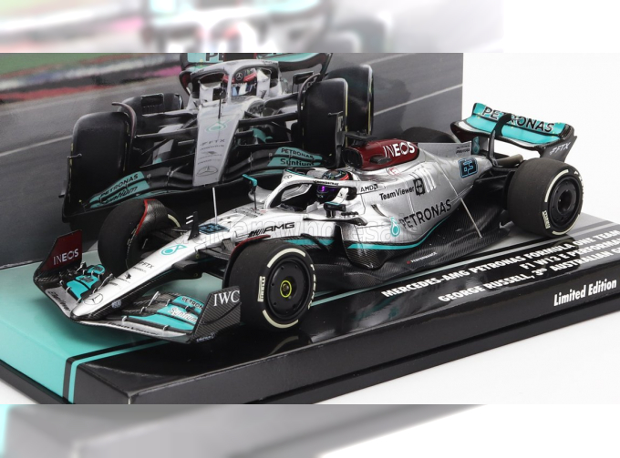 MERCEDES-BENZ GP F1 W13e Team Mercedes-amg Petronas F1 N 63 3rd Australian Gp (2022) George Russel, Silver Green