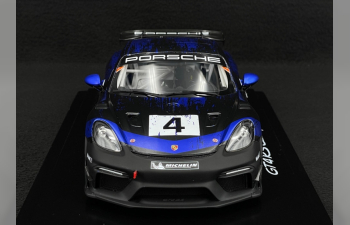 PORSCHE 718 (982) Cayman Gt4 Rs №4 Clubsport (2023) - Con Vetrina - With Showcase, Blue Black