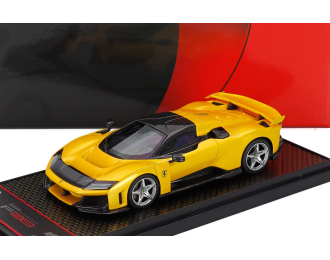 FERRARI F80 (2024) - Silver Rims, Giallo Tristrato - Yellow Met Black