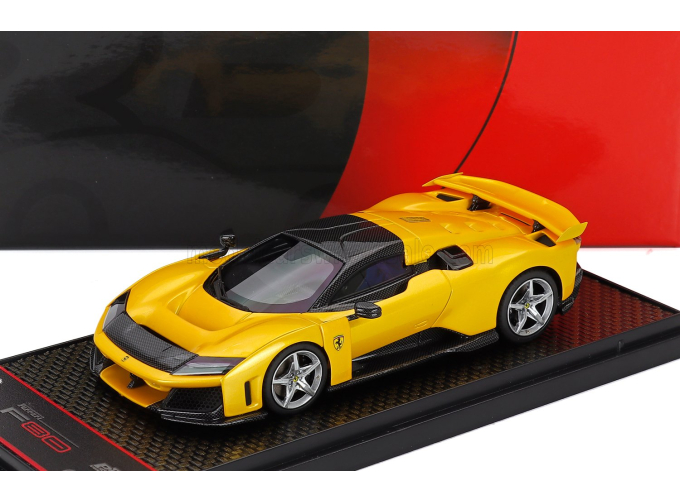 FERRARI F80 (2024) - Silver Rims, Giallo Tristrato - Yellow Met Black