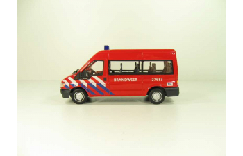 FORD Transit Brandweer, Junior Rescue 1:43, красный