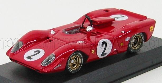 FERRARI 312 P Spy Monza 1969 N 2 Rodriguez Schetty, Red