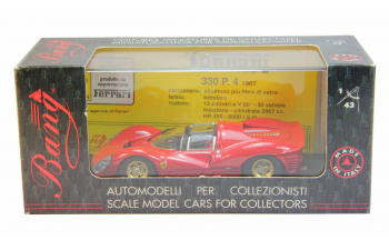 FERRARI 330 P4S Prova 67, red