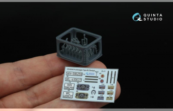 3D Декаль интерьера кабины Kubelwagen Type 82 (Tamiya) (с 3D-печатными деталями)