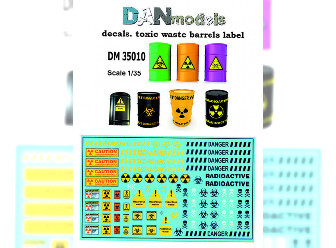 этикетки на бочки и упаковку с токсичными отходами
