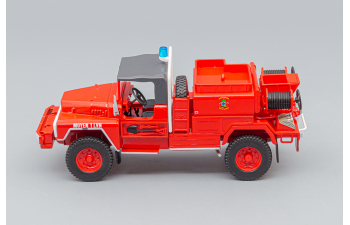 ACMAT Tpk 4x4 Tanker Truck 1985 - Fire Engine - Vigili Del Fuoco - Feuerwehr, Red White Grey