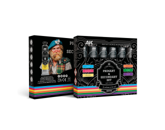 Набор акриловых красок ARTISTIC DENSE - Первичный и вторичный / PRIMARY & SECONDARY SET – ARTISTIC DENSE ACRYLIC COLOR